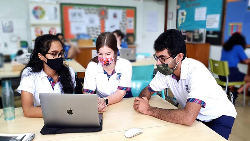 An IB diploma in Singapore requires that students frequently collaborate on their project work
