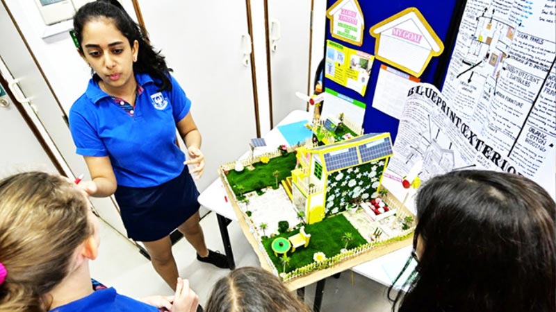 As part of our secondary school IB program, students actively present their work and projects