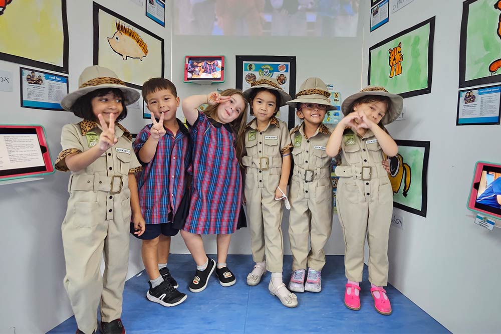 Kindergarten students at Chatsworth International School engage in inquiry play-based learning