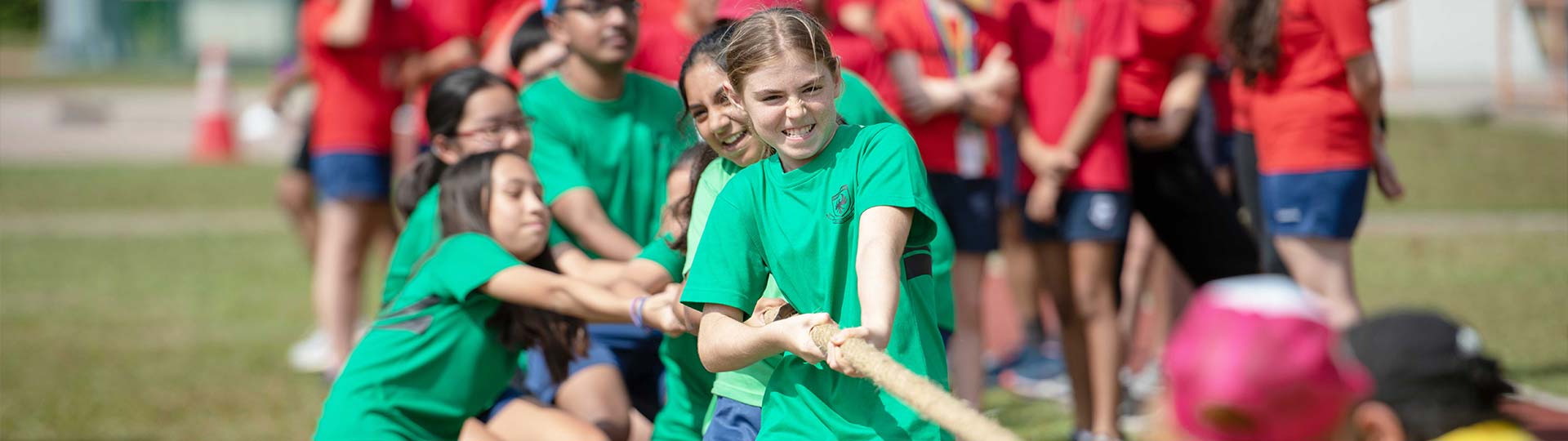 As an international school in Singapore, students from all backgrounds participate in activities together