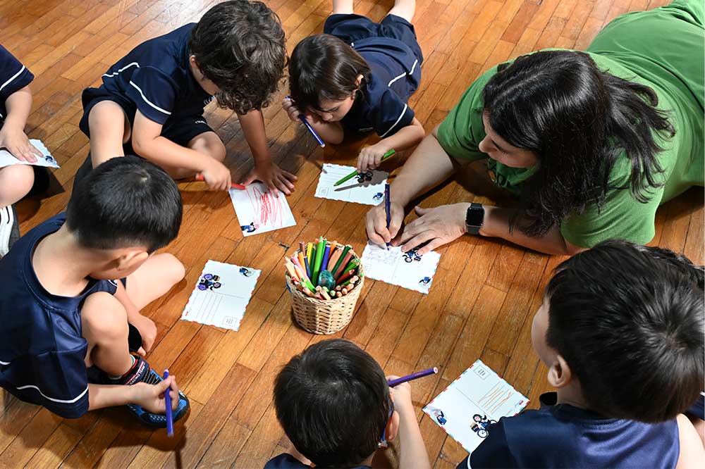 Teachers connect with students through action