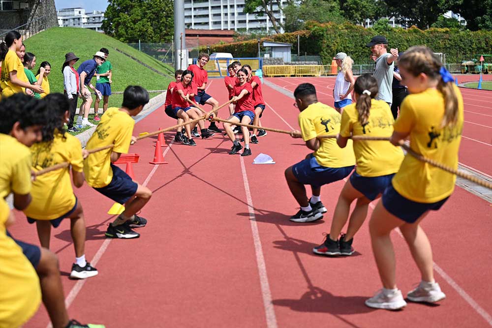 Secondary students at Chatsworth International School participate in a variety of activities at the Sports Day
